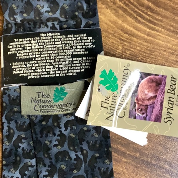 Nature Conservatory Tie Syrian Bear NWT - Picture 4 of 7
